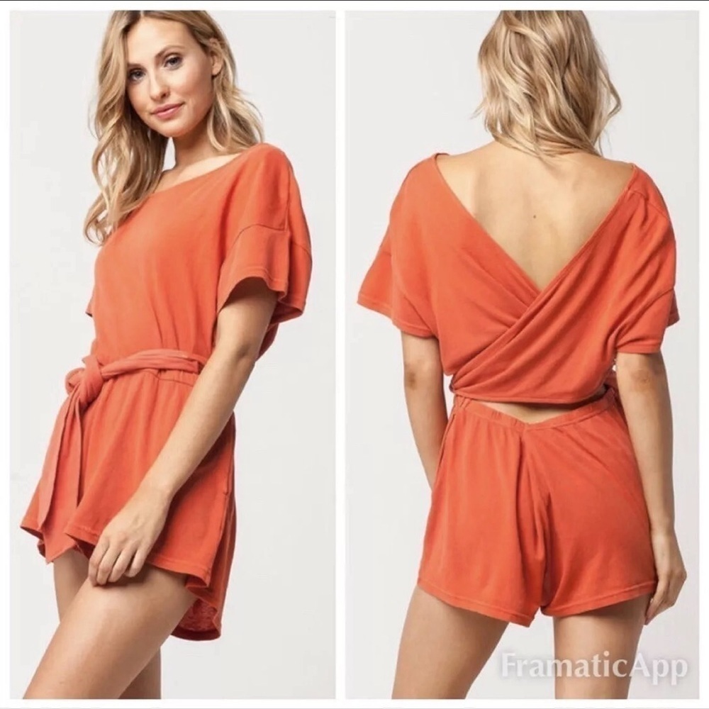 Free People Easy Street Wrapped Knit One Piece Romper, Size XS